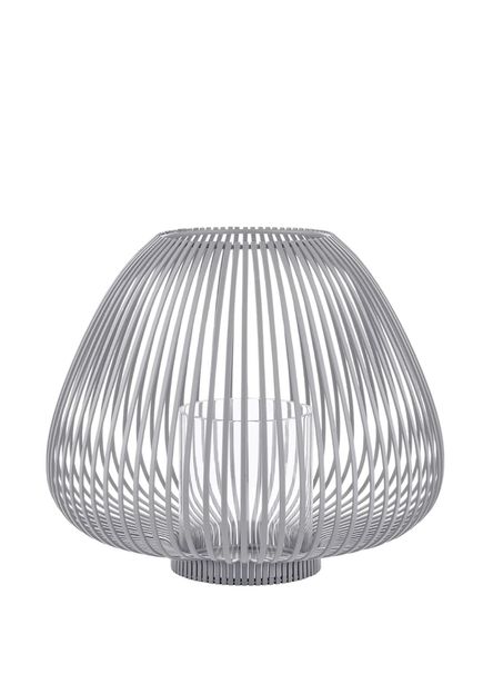 Lyva Steel Gray Medium Lantern