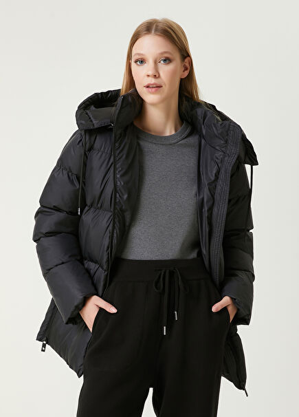 Black Hooded Coat