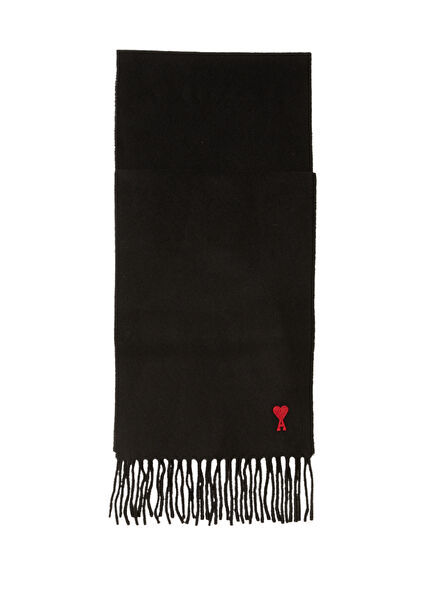 Black Men's Wool Scarf
