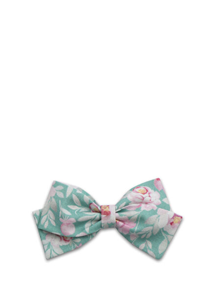 Green Floral Bow-Shaped Girl's Hair Band