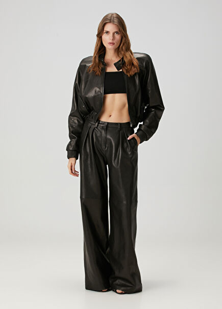Black Leather Pants