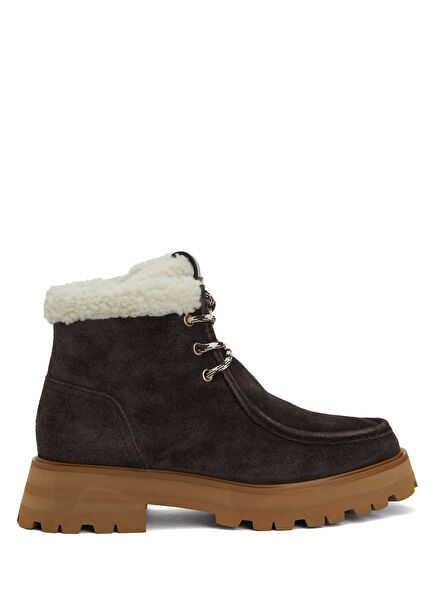 Cade Koyu Kahverengi Kadın Süet Bot