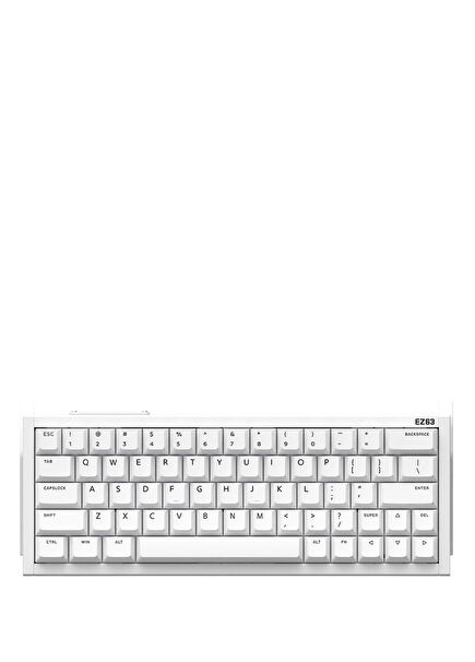 EZ63 White Hall Effect Magnetic Jade Pro Magnetic Switch 8K Hz RGB Hotswap Mechanical Gaming Keyboard