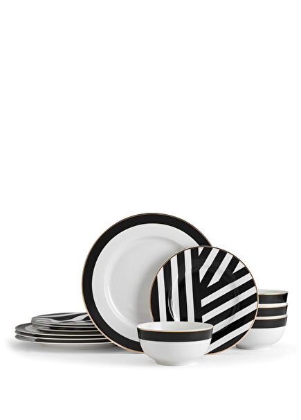 MKLUXEDECO12PC Luxe Deco 12 Parça Yemek Takımı