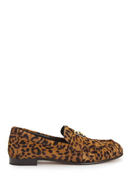 Leopard Print Women's Leather Loafer