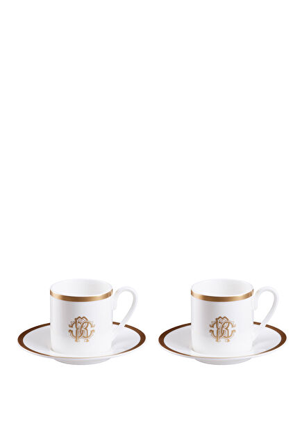 Silk Gold Porselen 2 Kişilik Türk Kahvesi Fincan Takımı