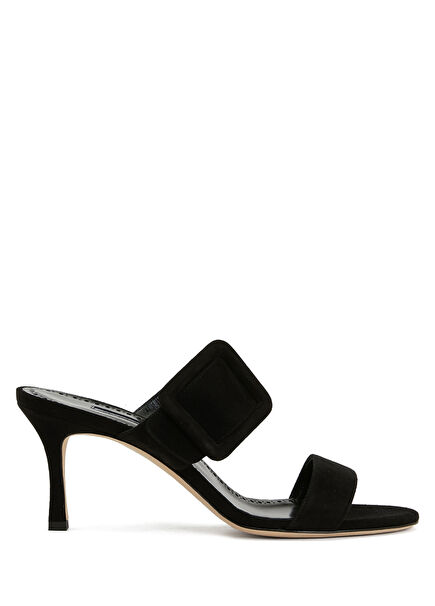 Gable Siyah Kadın Süet Terlik