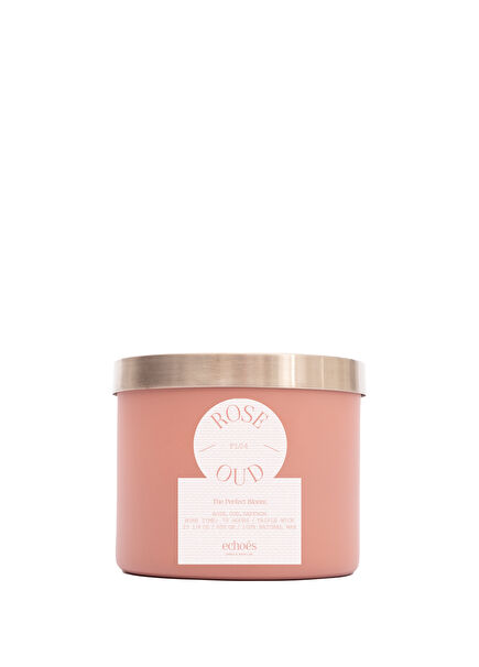 Rose Oud Doğal Mum 600 gr