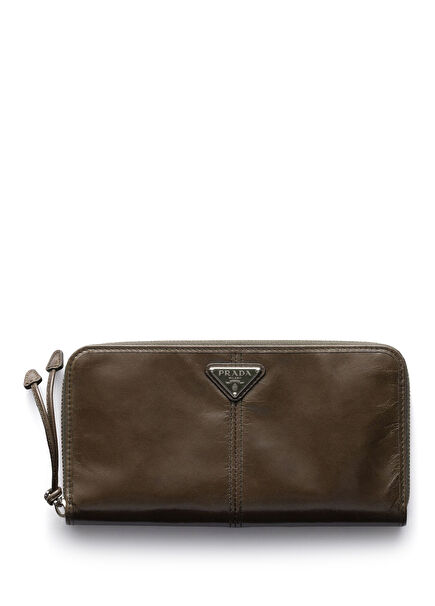 Green Leather Men's Wallet