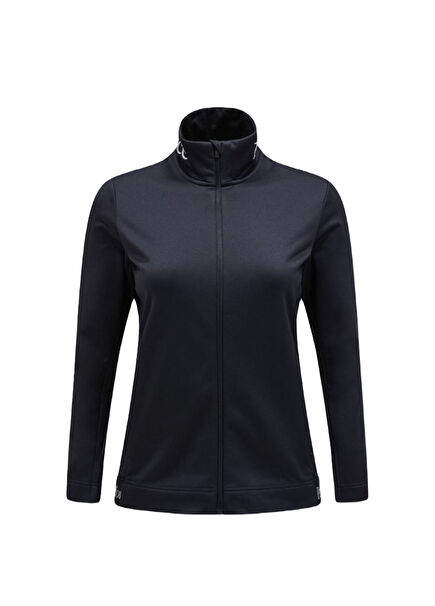 W Rider Tech Zip Jacket Siyah Fermuarlı Kadın Spor Sweatshirt