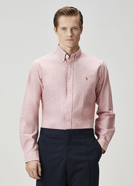 Kırmızı Classic Oxford Gömlek
