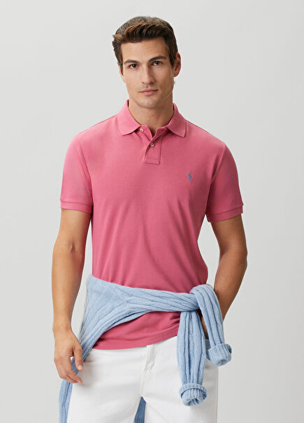 Classic Fit Pembe Polo Yaka T-shirt