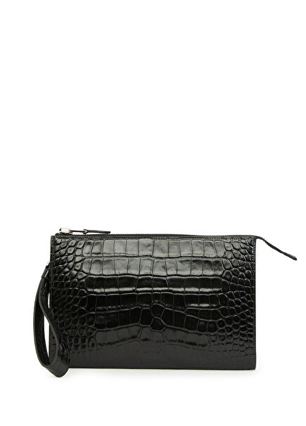 Black Men's Leather Hand Portfolio