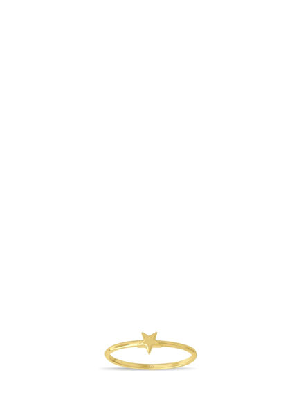 Lovely Star 14K Gold Women Ring