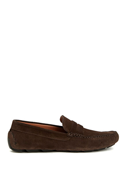 Brown Men's Suede Driver
