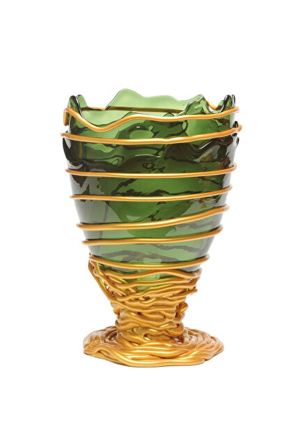 Pompitu II M Green Gold Vase
