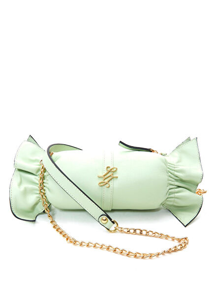 Loya Water Green Leather Women's Shoulder Bag