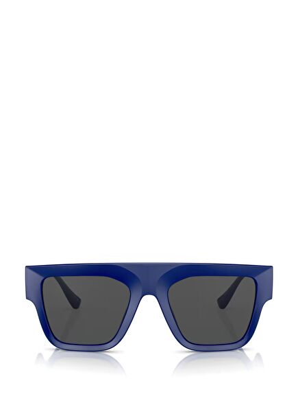 Mavi Dikdörtgen Formlu Erkek Güneş Gözlüğü