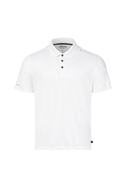 M Evo Crew Sunblock Ss Beyaz Polo Yaka Kısa Kollu Erkek T-Shirt
