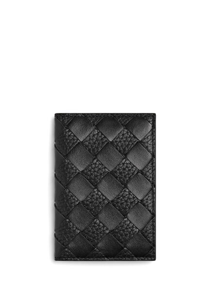 Black Men's Leather Card Holder