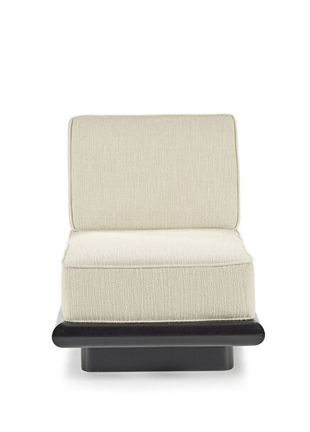 Lios Wooden Cream Armchair