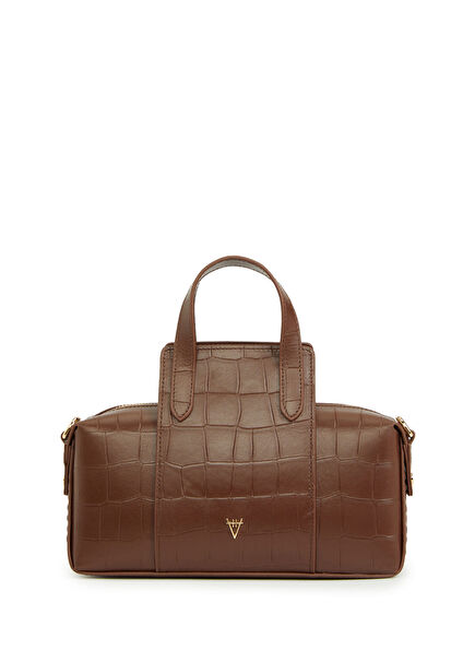 Onsra Coffee Brown Women's Leather Bag