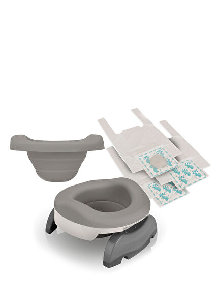 Plus Portatif Katlanabilir Bebek Lazımlık ve Tuvalet Adaptörü