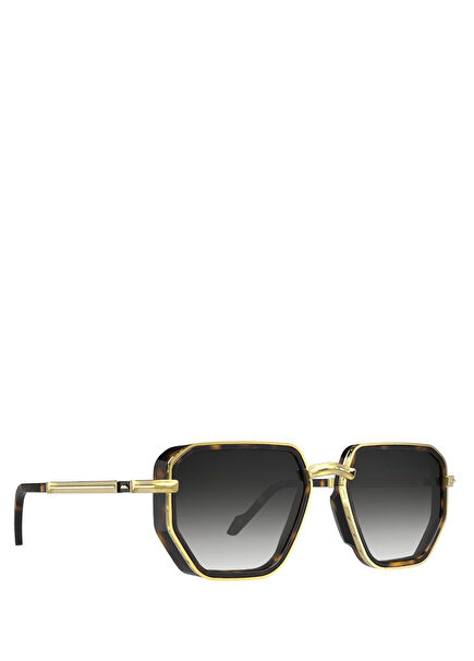 Roadster 02 Altın Rengi Havana Metal Asetat Unisex Güneş Gözlüğü