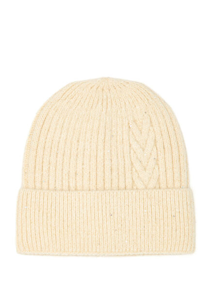 Bej Kadın Yün Karışımlı Bere