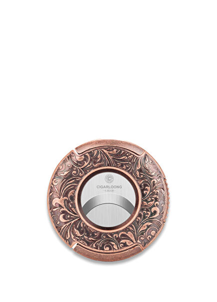 Round Model Rose Gold 66 Ring Metal Cigar Cutter