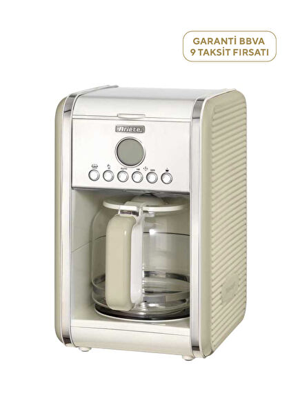 Bej Vintage Filtre Kahve Makinesi