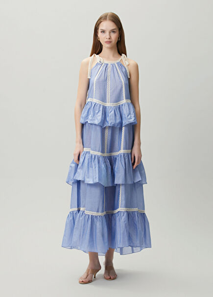 Mirage Blue Maxi Beach Dress