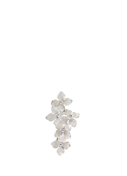 White Lilacs 925 Sterling Silver Women's Brooch