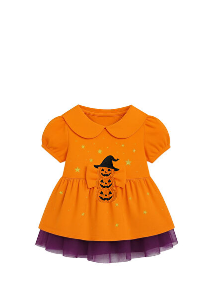 Turuncu Küçük Irk Köpek ve Kedi Elbisesi