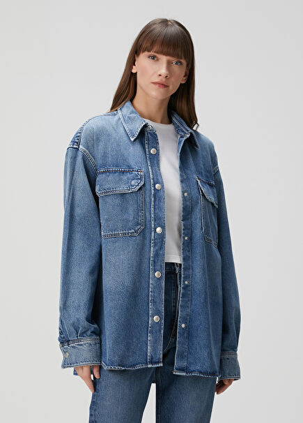 Camryn Blue Organic Cotton Denim Shirt