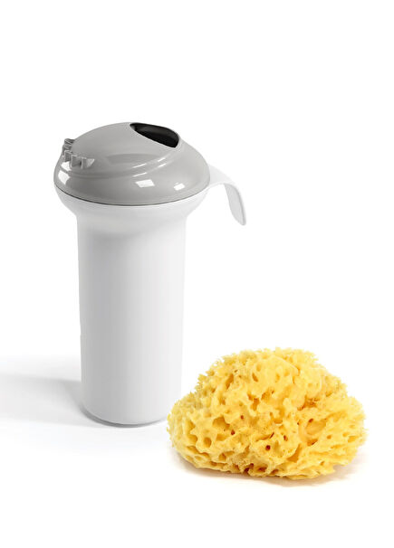 No.10 Splash Gri Unisex Bebek Duşu ve Doğal Banyo Süngeri 