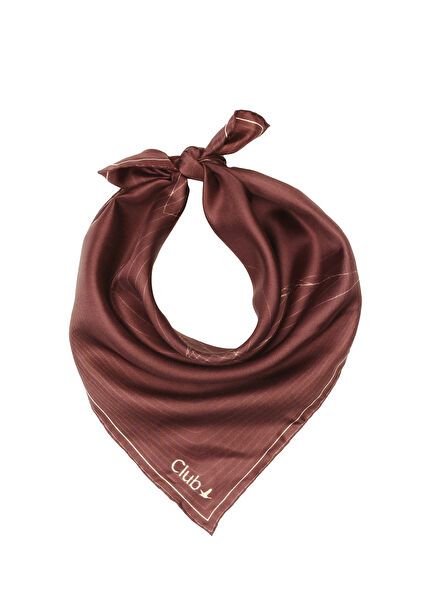 Bordo 50x50 İpek Eşarp