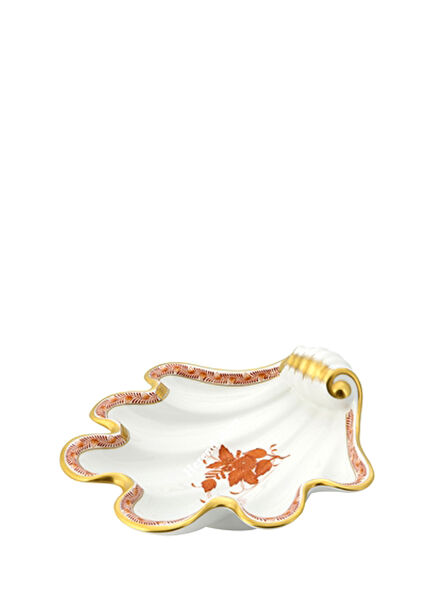 Çok Renkli Deniz Kabuğu Porselen Tabak