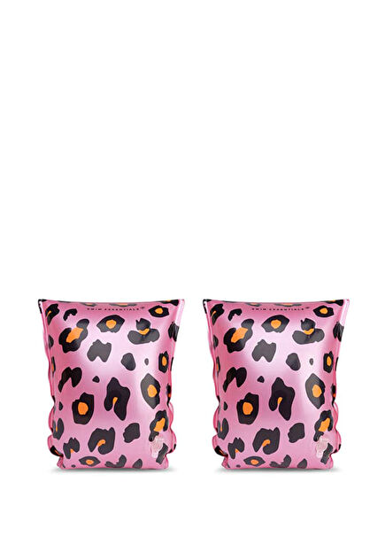 Rose Gold Leopard 2-6 Years Old Girl Inflatable Swimming Sleeve