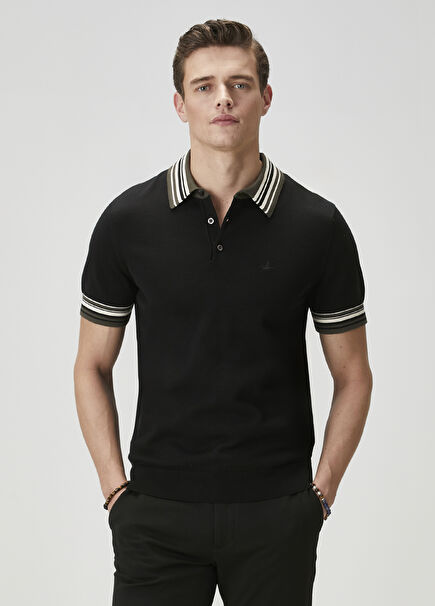 Black Polo Knitwear