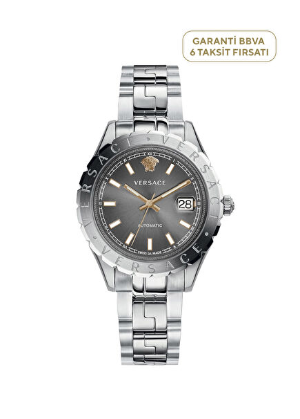 VRSCVEZI00424 Metallic Grey Band Steel Case Men's Wristwatch