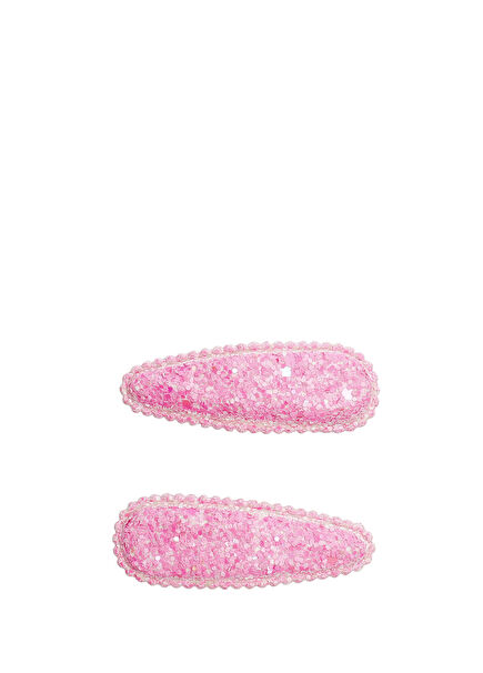 Glitter Fuşya Mini Klips Kız Çocuk Toka 