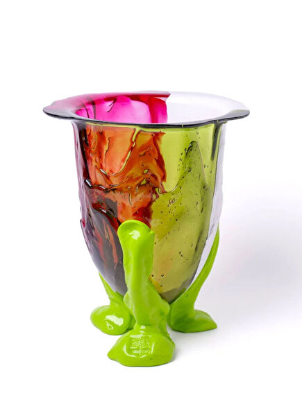 Amazonia S Green Fuchsia Vase