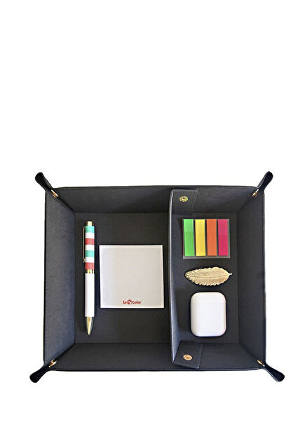 Desktop Organizer Black Decorative Organizer