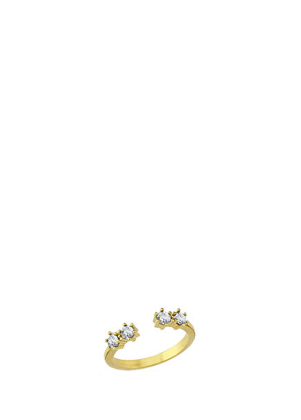 Moksha White 24 Carat Gold Plated Women's Ring