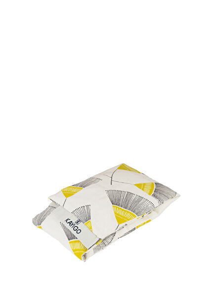 Warm Mustard Flower Embrace Pillow