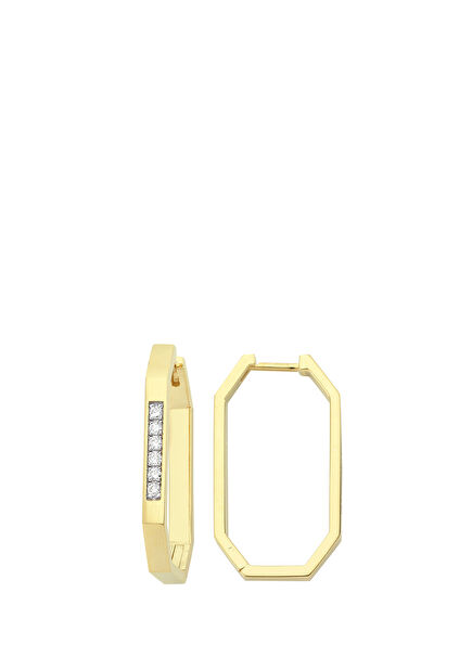 Geometric Women's Gold Earrings