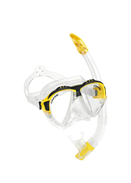 Gamma Yellow Matrix Mask Snorkel Set