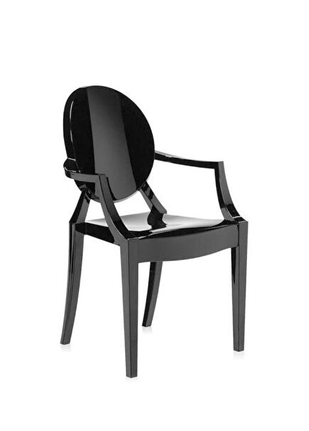 Louis Ghost Black Chair