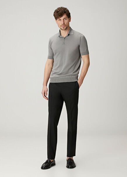 Black Wool Pants
